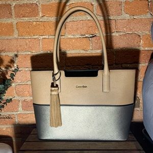 Calvin Klein tote, Saffiano leather, never used